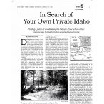 In Search of Your Own Private Idaho