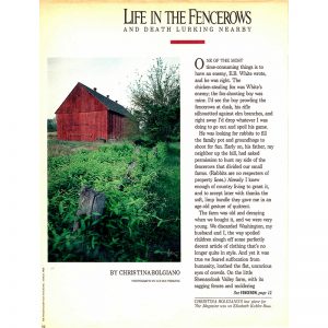 Featured: Life in the Fencerows and Death Lurking Nearby