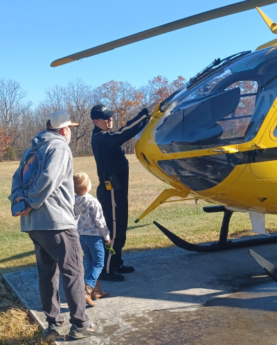 Fulks Run Emergency Response Station Medevac Helicopter